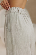 Load image into Gallery viewer, Linen Wide Leg Pants high waist
